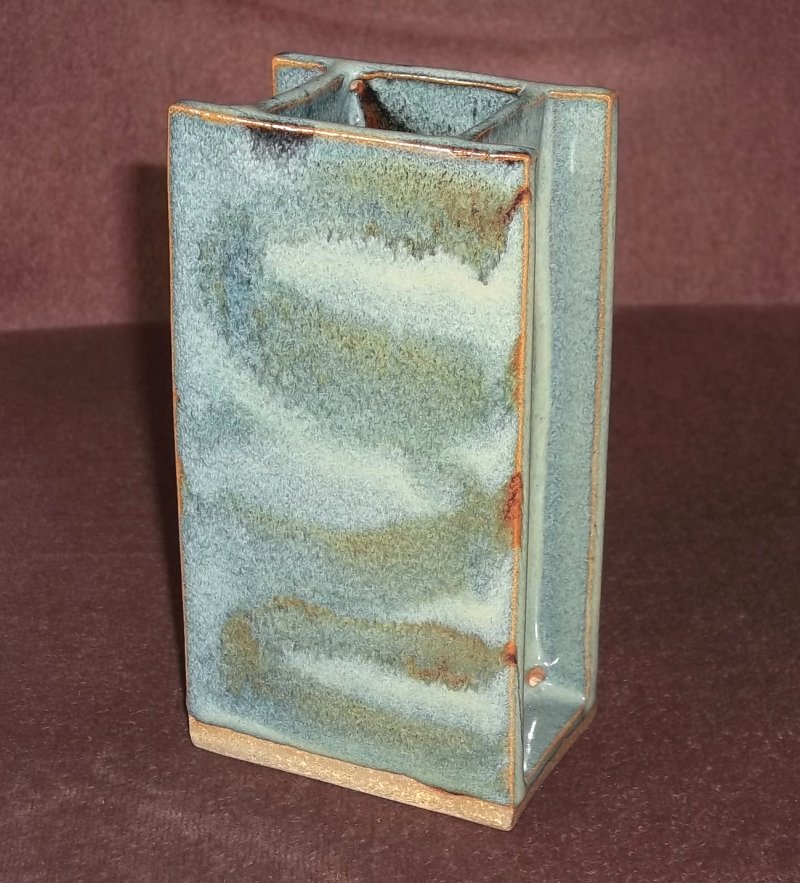 Stoneware slab vase 100_3442