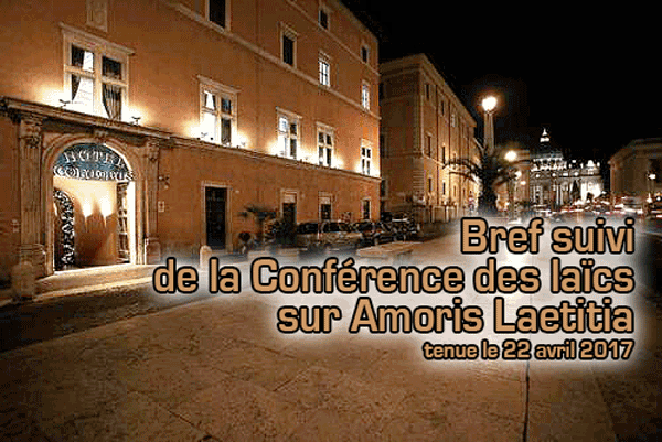Les docteurs laïcs soulèvent des problèmes avec « Amoris Laetitia et la crise dans l'Église Colomb10