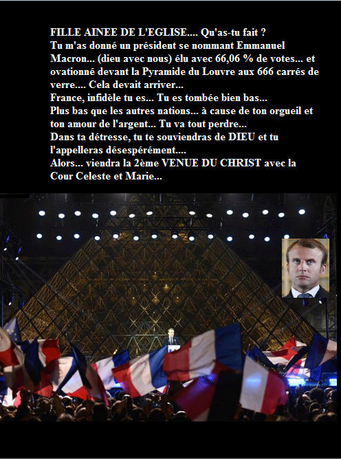 Le Mal est sur lui, la Grâce est sur elle - SONDAGE : Macron appartient-il à l'Antéchrist ? - Page 4 Fille110