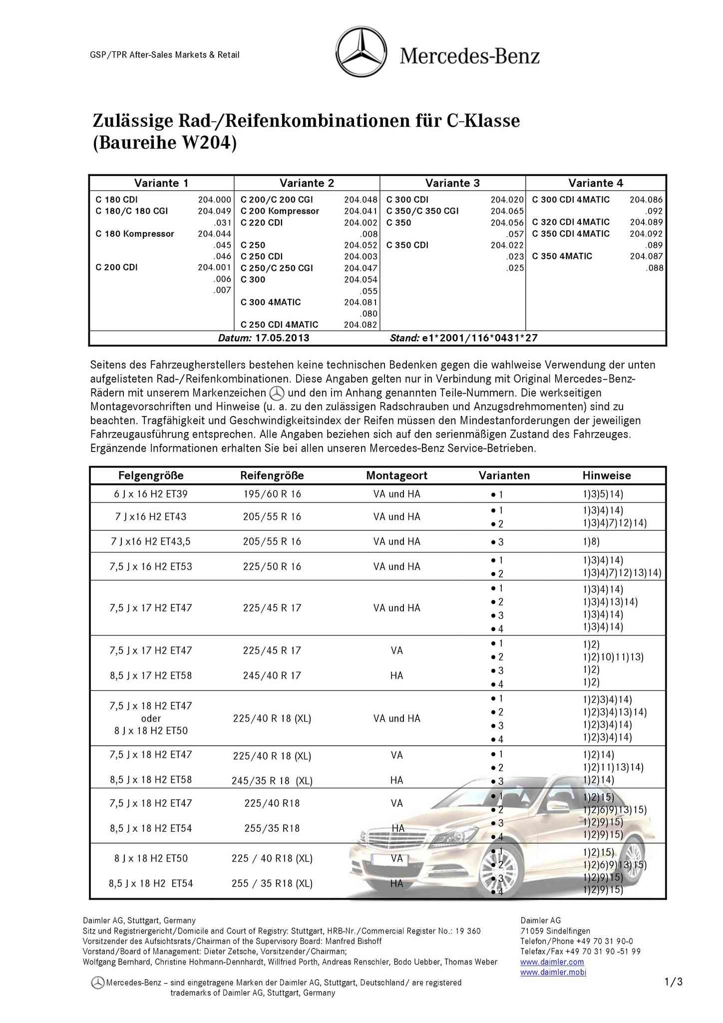 Pneus - (C/S/W204): Medidas oficiais das rodas e pneus 0001_119