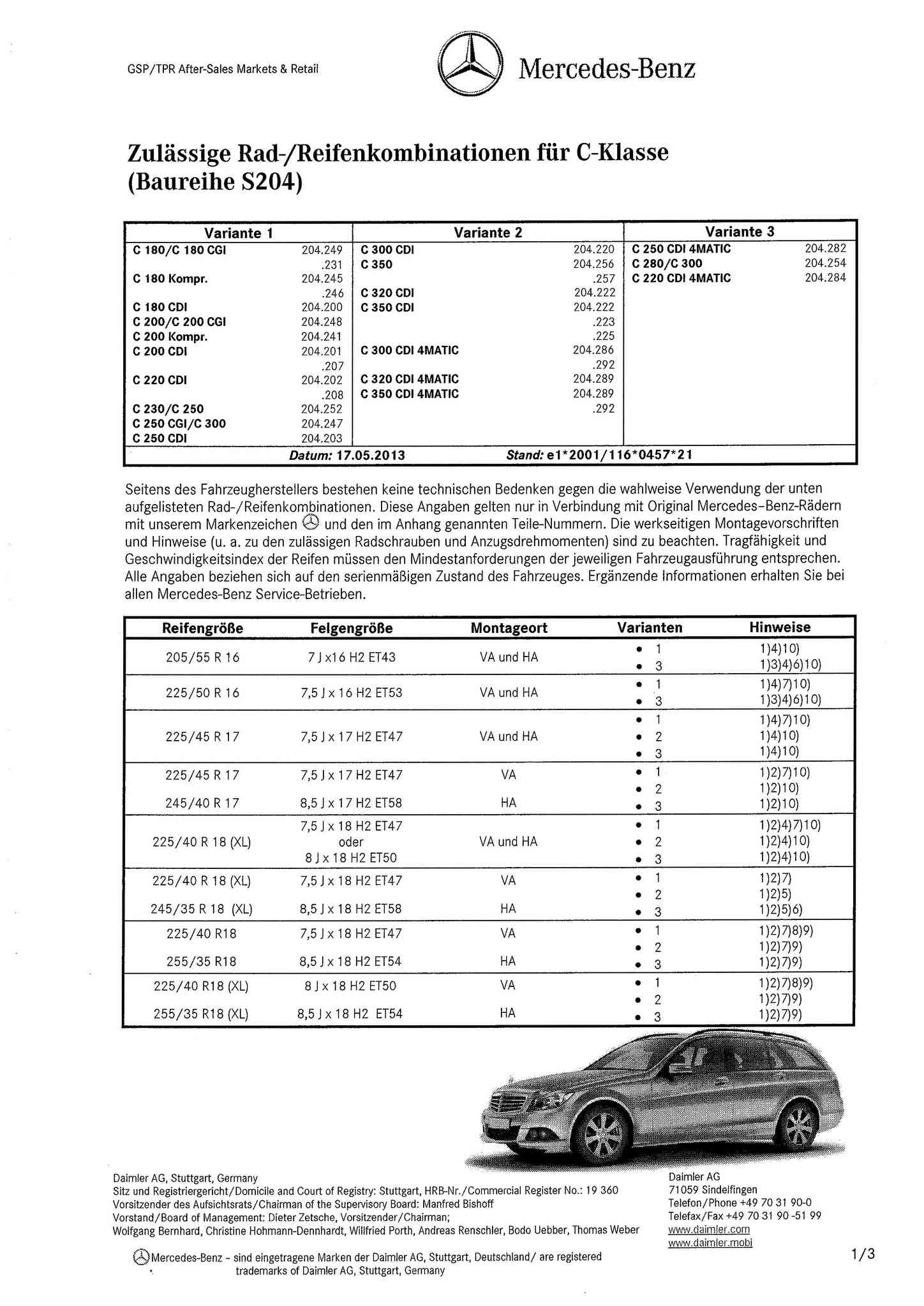(C/S/W204): Medidas oficiais das rodas e pneus 0001_121