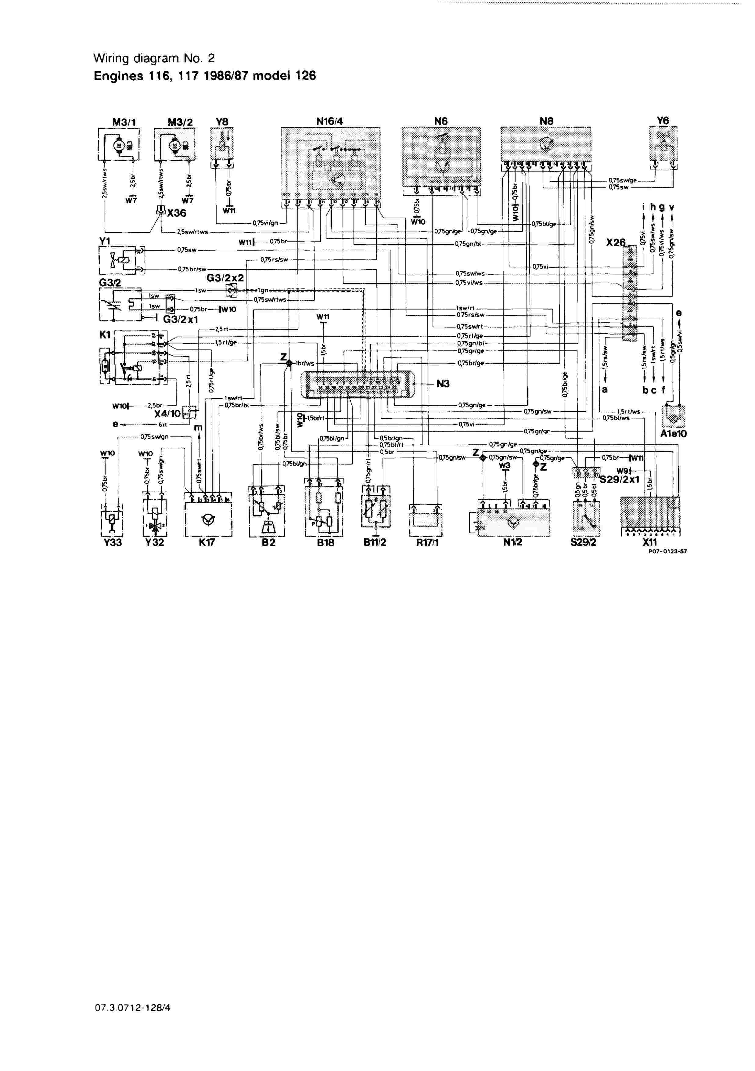 (W126): Diversos diagramas elétricos 000413