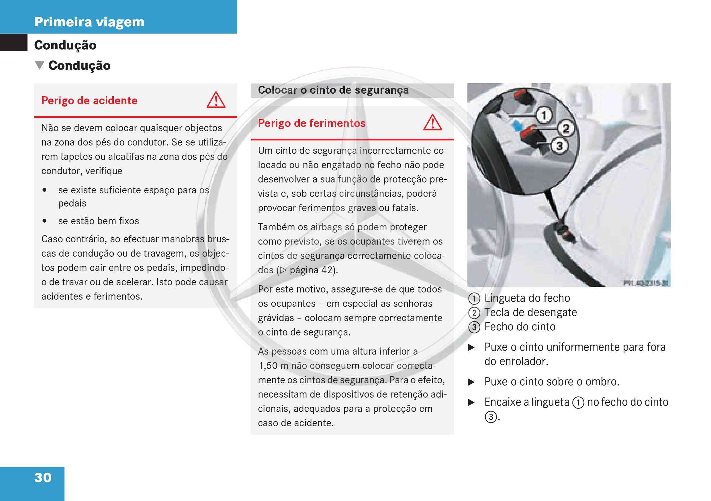 manual - (W168): Manual Classe A - português de Portugal 0032_211