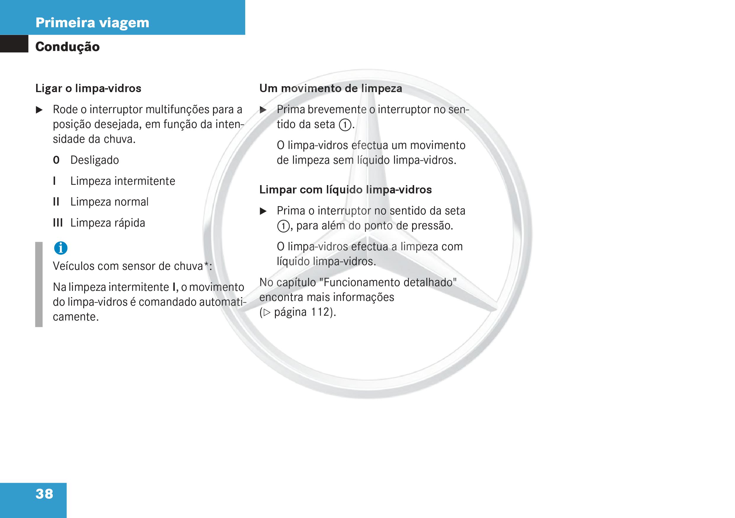 (W168): Manual Classe A - português de Portugal 0040_111