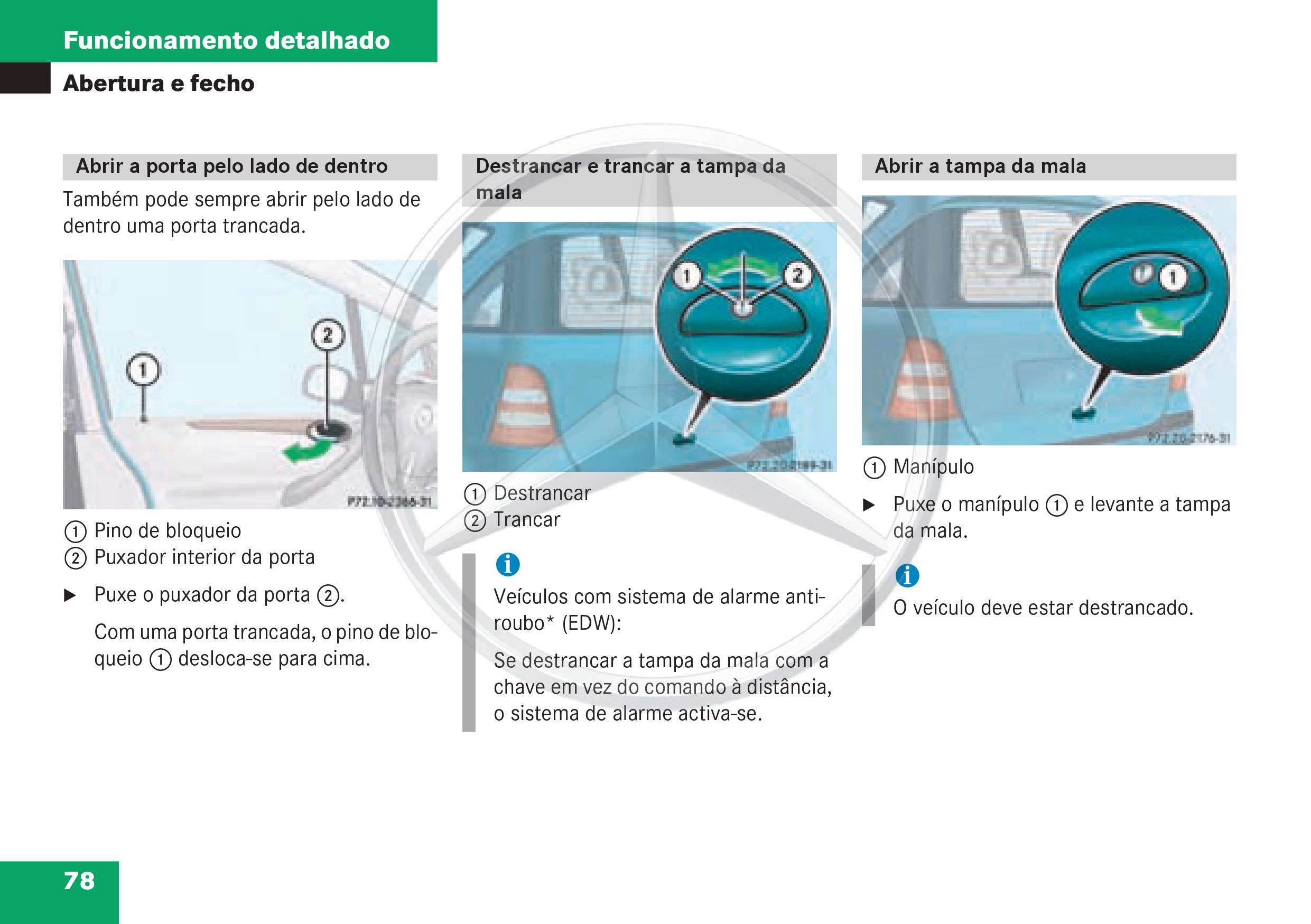 (W168): Manual Classe A - português de Portugal 008011