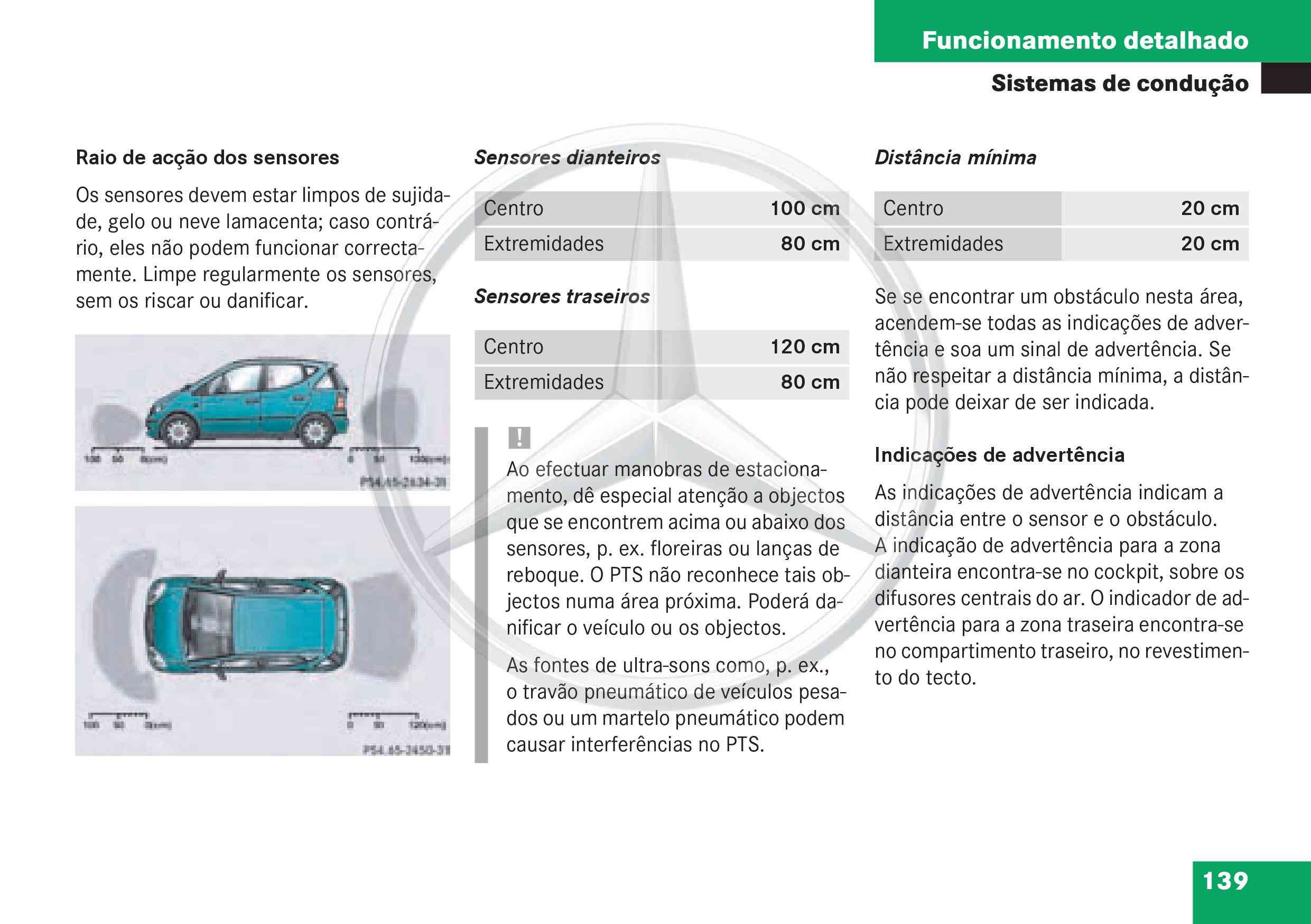 (W168): Manual Classe A - português de Portugal 014110