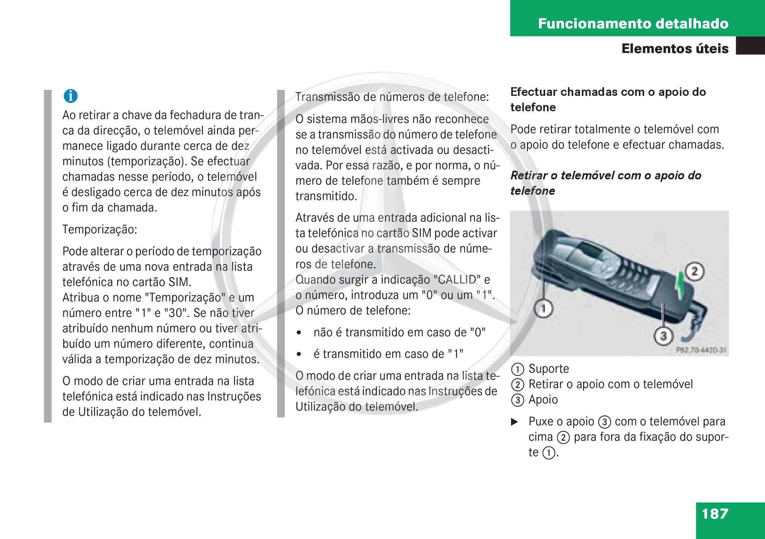 manual - (W168): Manual Classe A - português de Portugal 018910