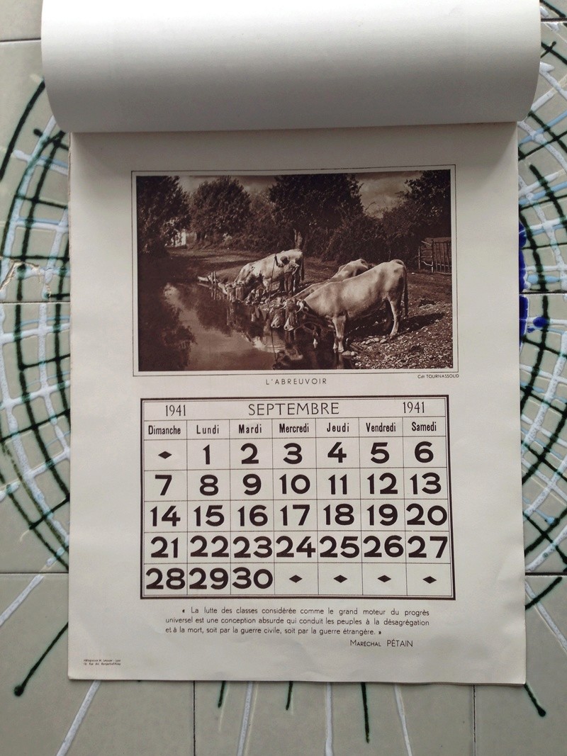 calendrier maréchal PETAIN_1941 en TBE Img_0730