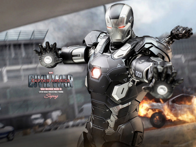 Diecast War Machine Mark III Unbox 1/6 - Captain America : Civil War (Hot Toys) 03314210