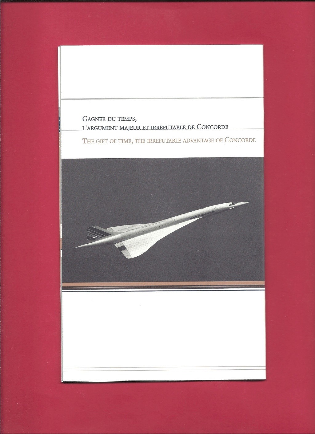 présentation - [AEROSPATIALE-BRITISH AEROSPACE CORPORATION CONCORDE 2003] Présentation de l avion et menu du vol du 17 janvier 2003 Aerosp16