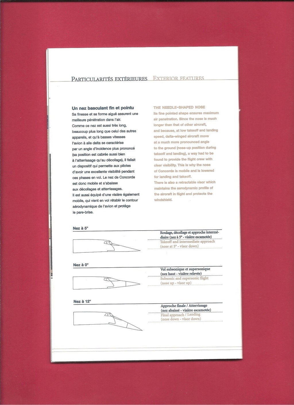 [AEROSPATIALE-BRITISH AEROSPACE CORPORATION CONCORDE 2003] Présentation de l avion et menu du vol du 17 janvier 2003 Aerosp19