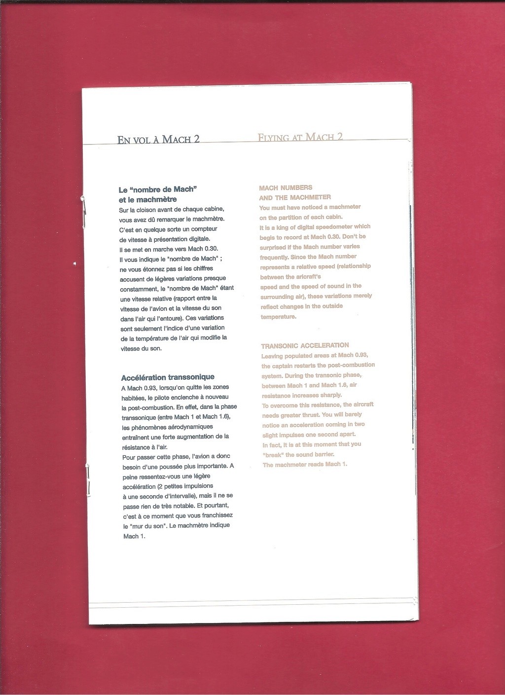 présentation - [AEROSPATIALE-BRITISH AEROSPACE CORPORATION CONCORDE 2003] Présentation de l avion et menu du vol du 17 janvier 2003 Aerosp31