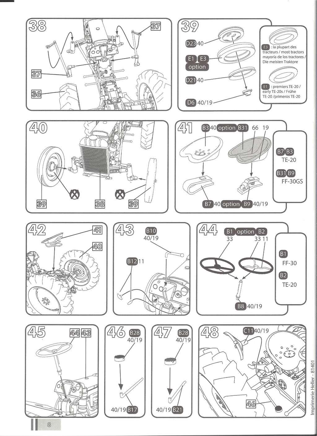 FERGUSSON TE 20 - FF 30 1/24ème  Réf 81401 Notice Hell1802