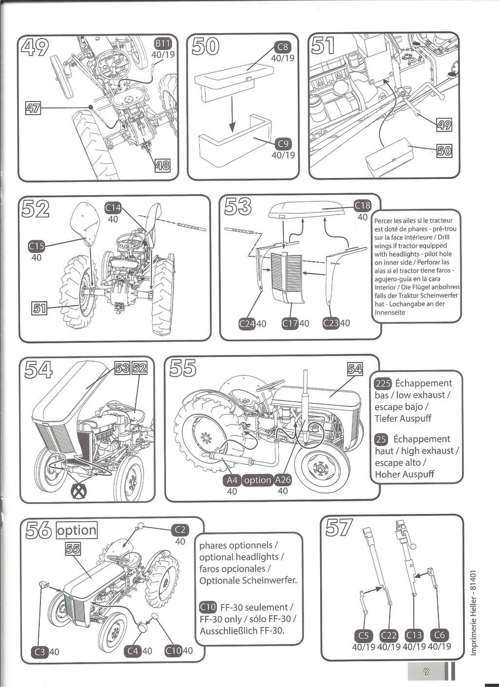 FERGUSSON TE 20 - FF 30 1/24ème  Réf 81401 Notice Hell1804