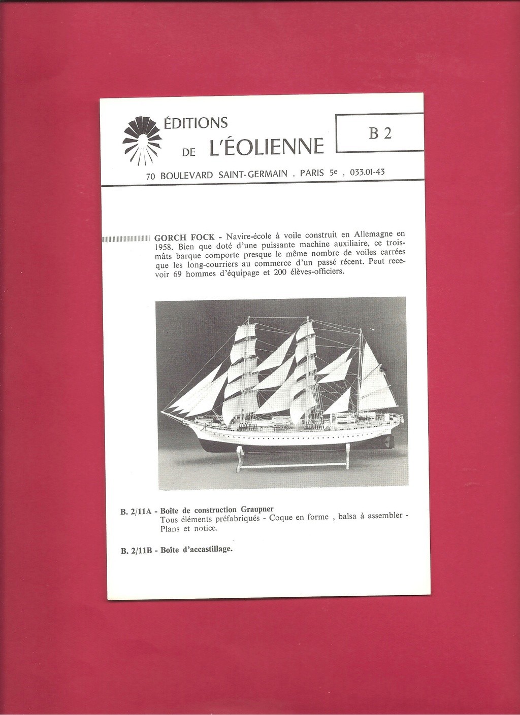 [EDITION L EOLIENNE 196.] Catalogue modélisme naval 196. L_eoli59