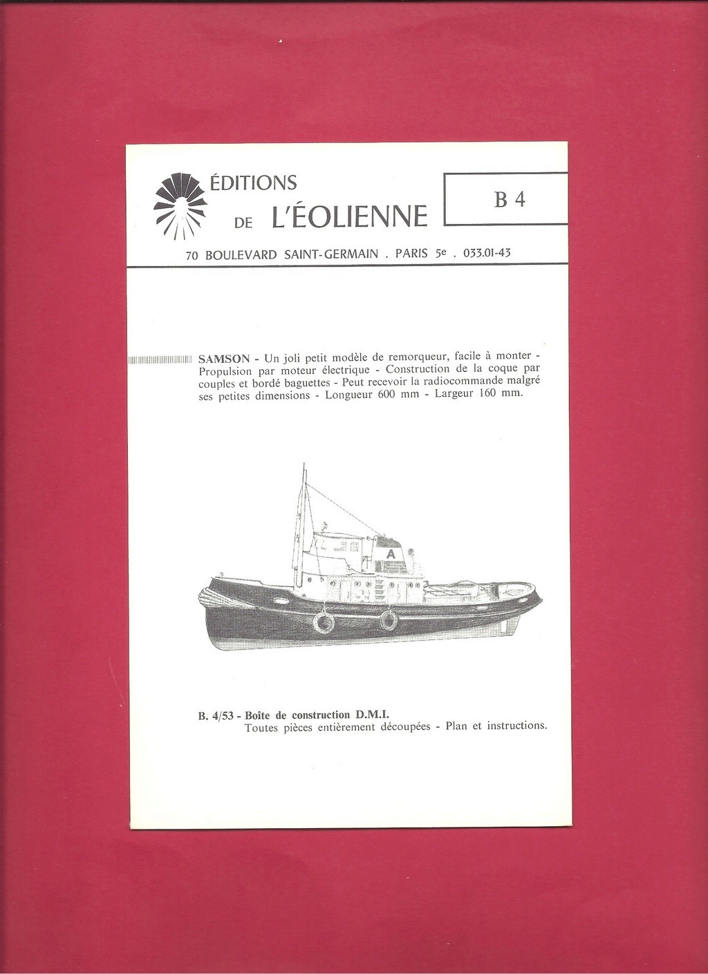 [EDITION L EOLIENNE 196.] Catalogue modélisme naval 196. L_eoli89
