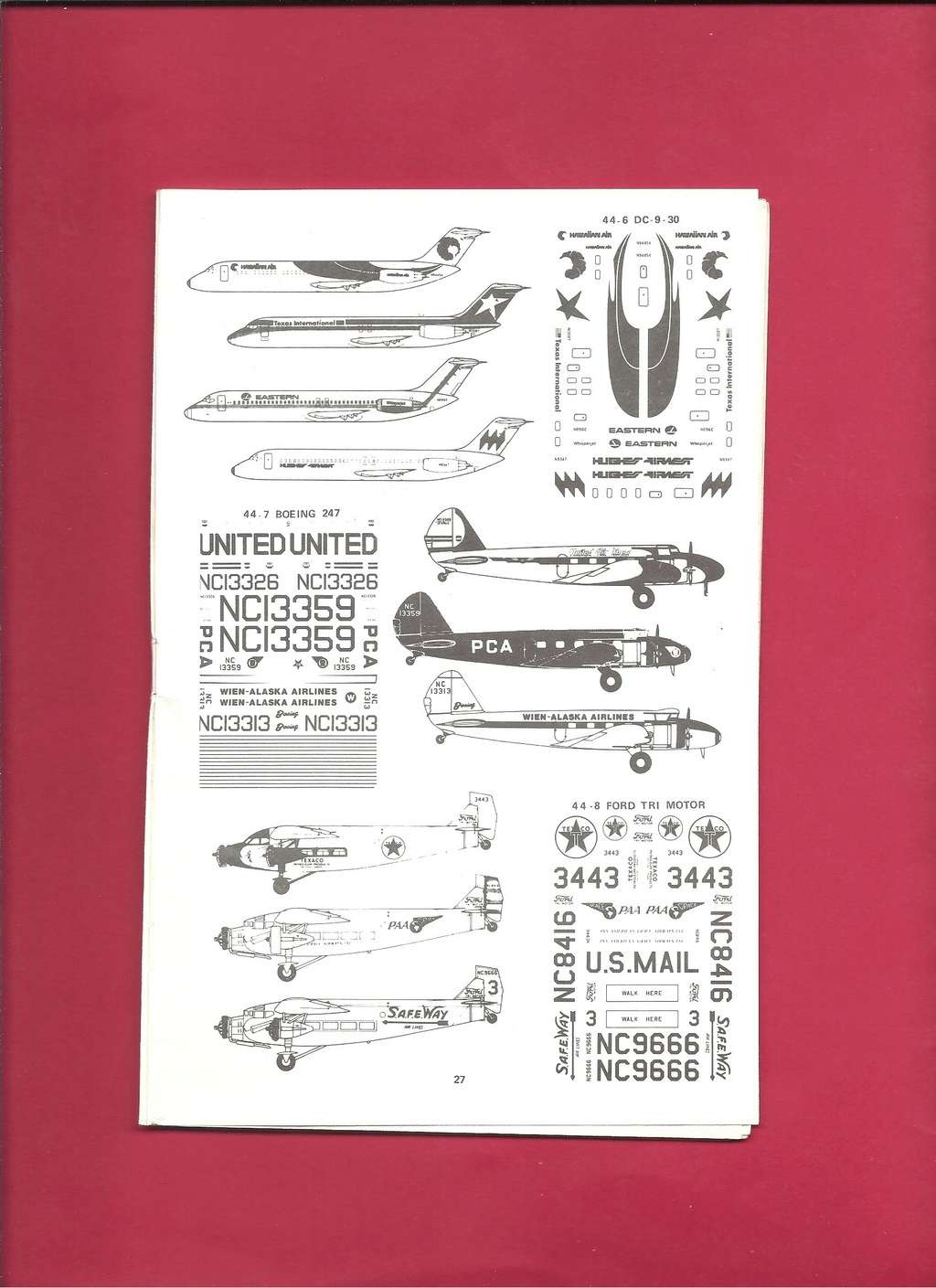 [MICROSCALE DECAL 197.] Catalogue aviation 197. Micro_48