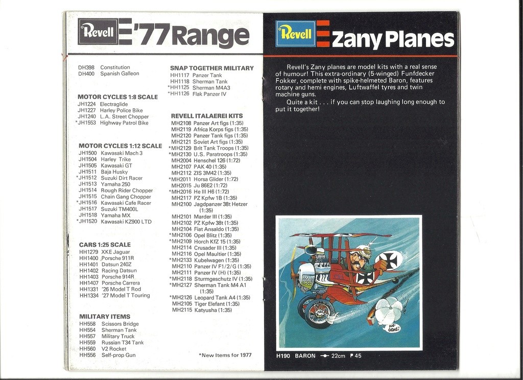 [REVELL GB 1977] Mini catalogue 1977 Revel861