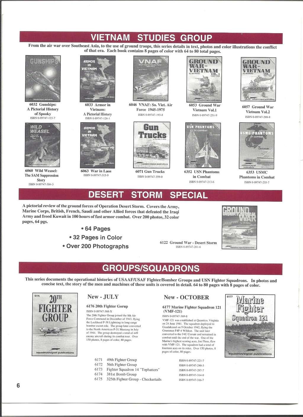 [SQUADRON/ SIGNAL PUBLICATIONS 1996] Catalogue 1996 Squadr29