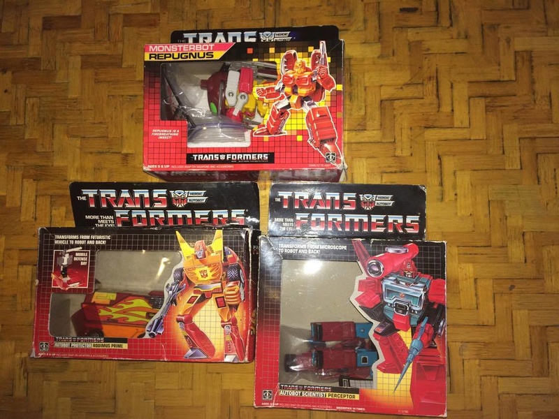 transformers - Lotto Transformers G1: Rodimus Prime + Perceptor + Repugnus 18120110