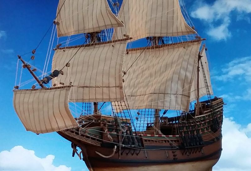 Mayflower Pilgrim-Ship, Revell 1/83 Comp_225