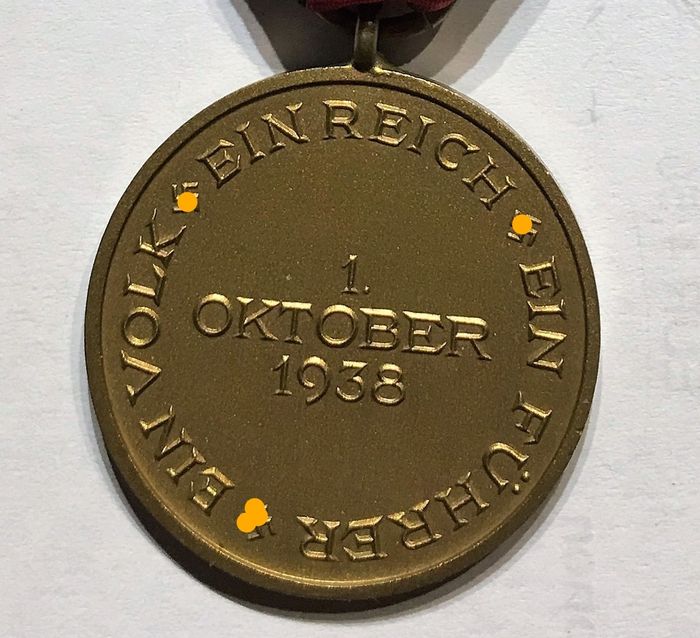 Médaille commémorant le 1er octobre 1938  93a58910