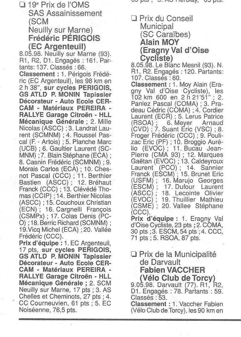  Coureurs et Clubs de Octobre 1996 à décembre 1999 - Page 19 00231