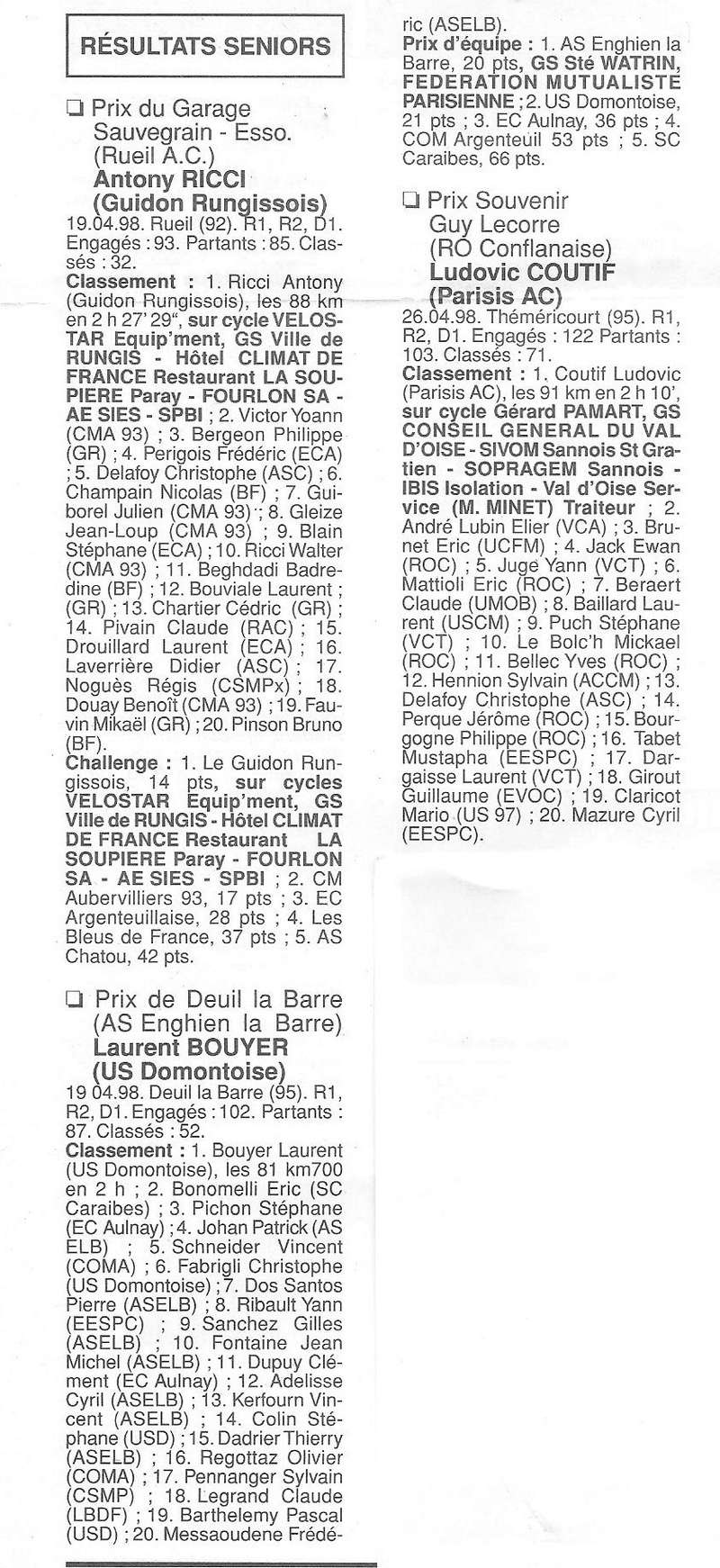  Coureurs et Clubs de Octobre 1996 à décembre 1999 - Page 17 00525