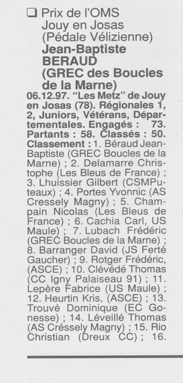  Coureurs et Clubs de Octobre 1996 à décembre 1999 - Page 14 00622