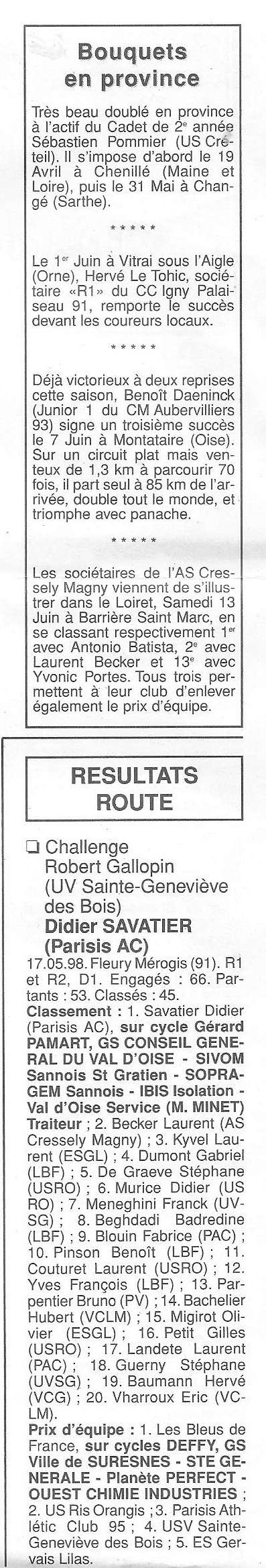  Coureurs et Clubs de Octobre 1996 à décembre 1999 - Page 19 00727