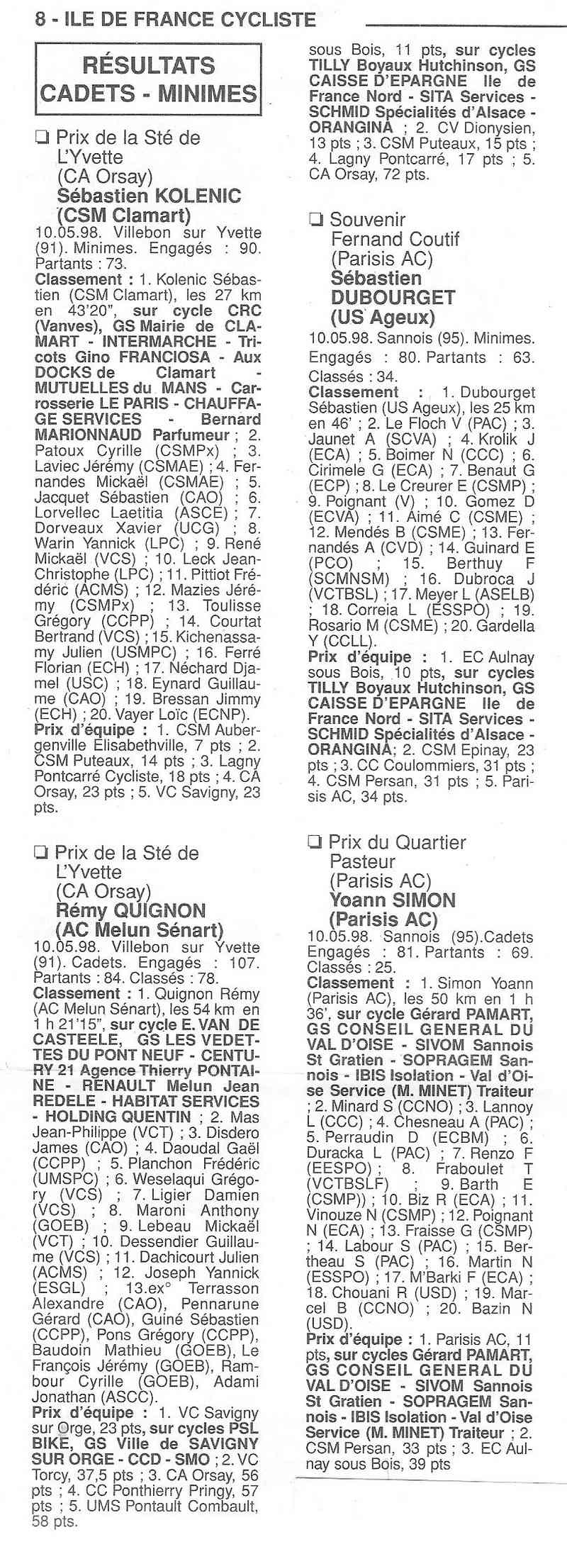  Coureurs et Clubs de Octobre 1996 à décembre 1999 - Page 19 00827