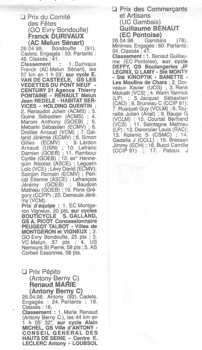  Coureurs et Clubs de Octobre 1996 à décembre 1999 - Page 17 00924