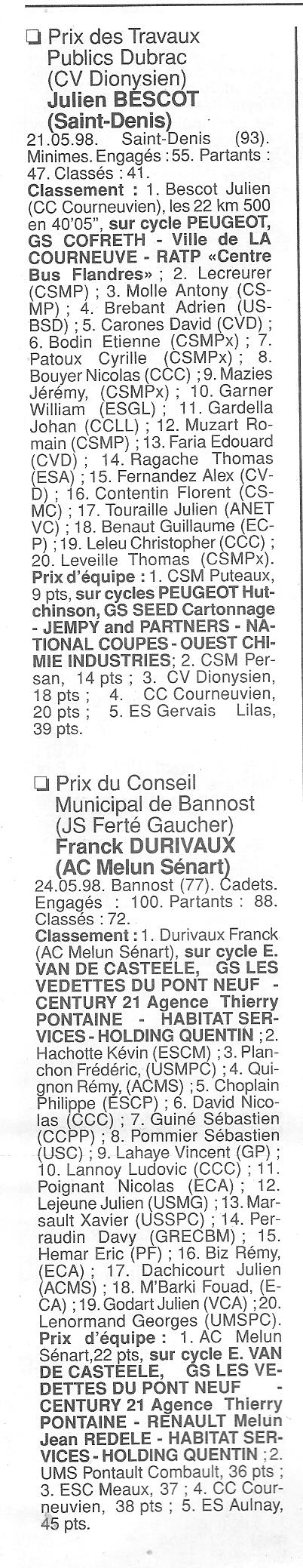  Coureurs et Clubs de Octobre 1996 à décembre 1999 - Page 20 01521