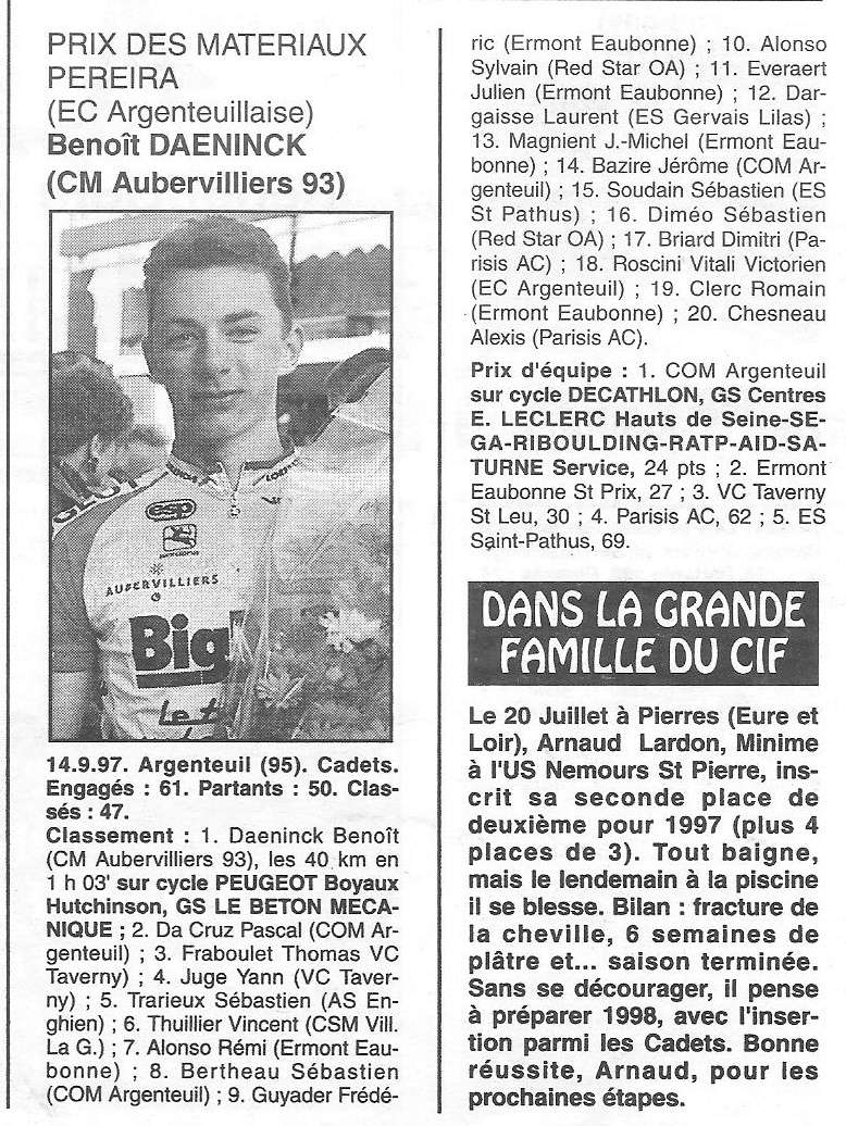  Coureurs et Clubs de Octobre 1996 à décembre 1999 - Page 12 02611