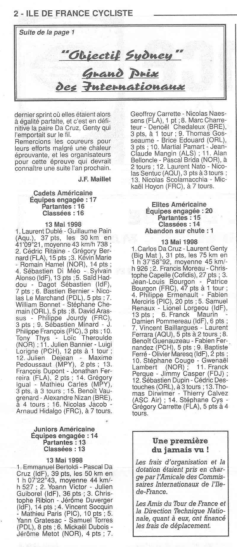  Coureurs et Clubs de Octobre 1996 à décembre 1999 - Page 18 02913