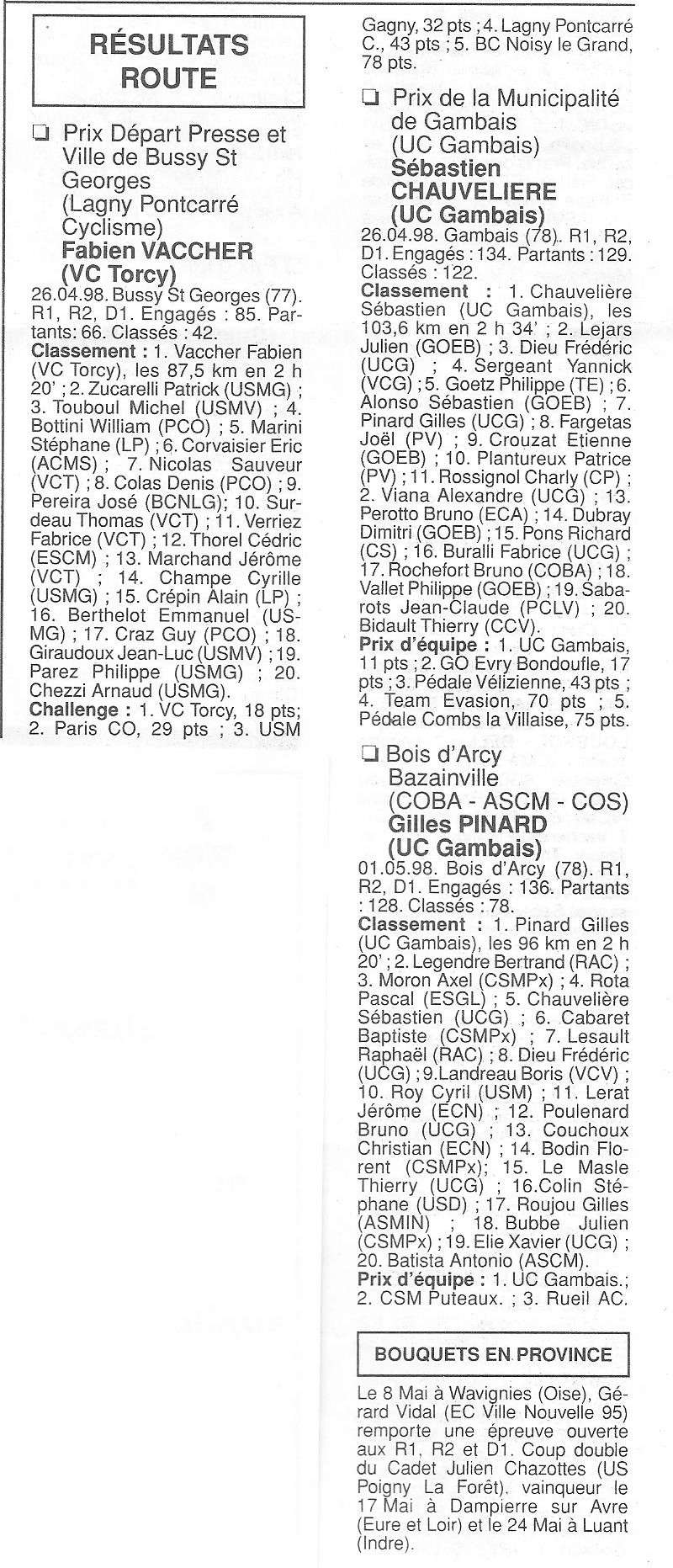  Coureurs et Clubs de Octobre 1996 à décembre 1999 - Page 18 03313