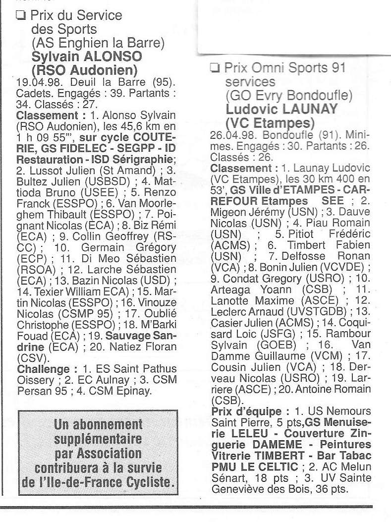  Coureurs et Clubs de Octobre 1996 à décembre 1999 - Page 17 05010