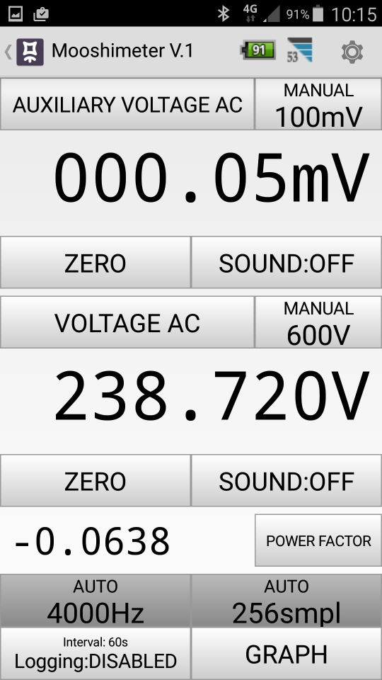 Mesures électriques sur ma borne Schneider 7 kW et mon Flexichargeur Screen11