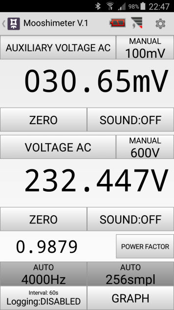 Mesures électriques sur ma borne Schneider 7 kW et mon Flexichargeur Screen21
