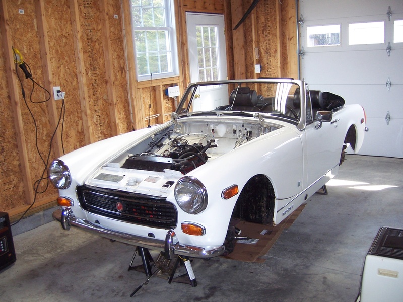 How a rusty 1963 Corvair turned into a slightly less rusty 1977 MG Midget Midget11