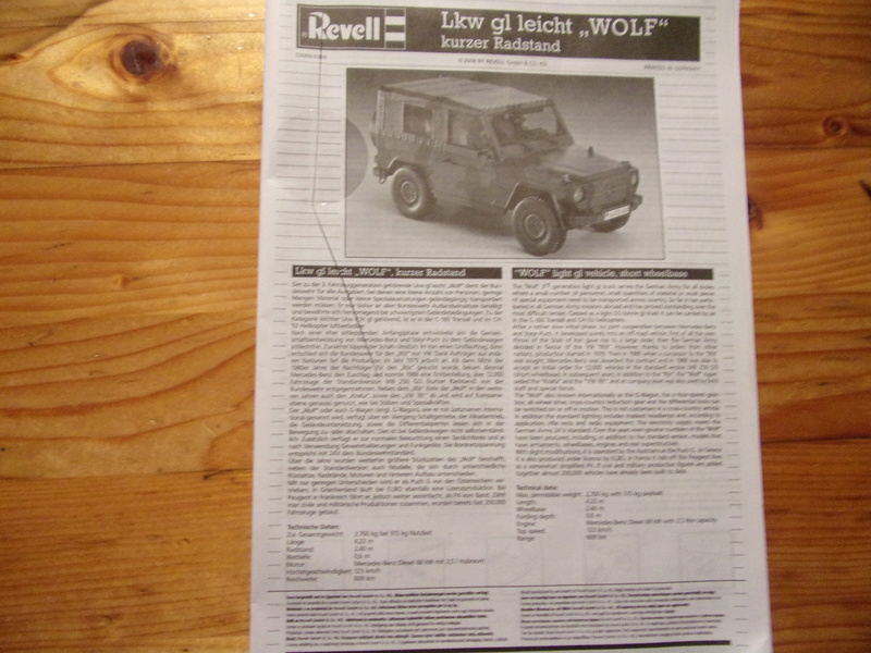 Lkw gl leicht "WOLF" (kurser Radstand) - REVELL 1/35éme + AZIMUT  102_4100