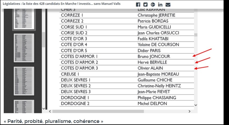 Législatives : la liste des 428 candidats En Marche ! investis… sans Manuel Valls Sans_881