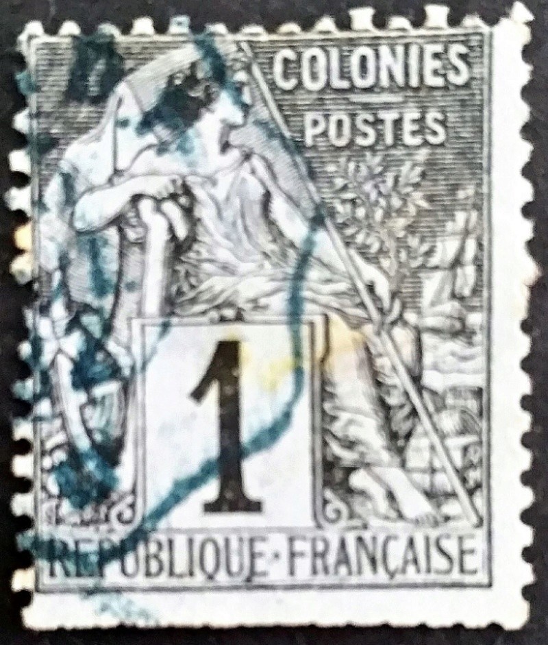 Emission de 1881 (Alphée Dubois) en Nouvelle-Calédonie... Alphye10