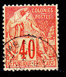 Oblitération "Gabon FR." sur Cérès Colonial Alphye11