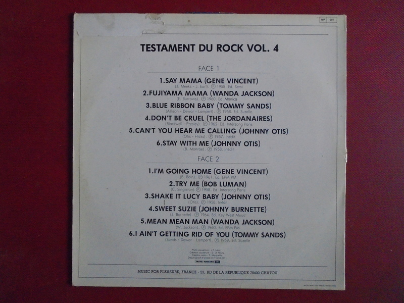 Testaments du Rock - Capitol records / MFP - Gene Vincent , Wanda Jackson, Johnny Otis , Louis Prima... Dsc06617