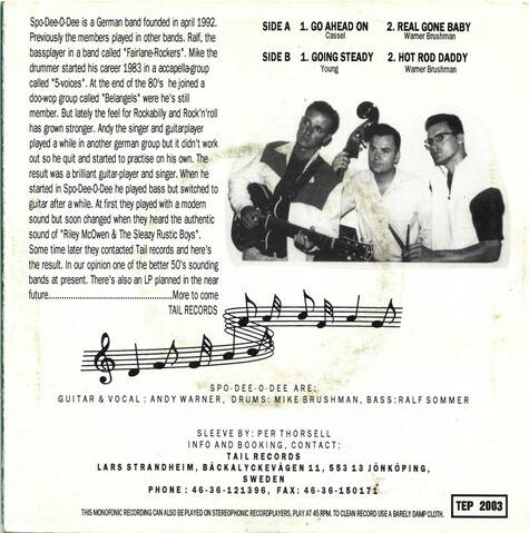 Spo Dee O Dee Go Ahead On Real Gone Baby Going Steady Hot Rod Daddy Solid Tail Wailers Three Tail
