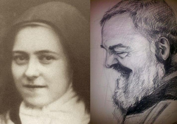 Saint Padre Pio et Sainte Thérèse de l'Enfant-Jésus, Histoire de deux âmes 	 	 Theres10