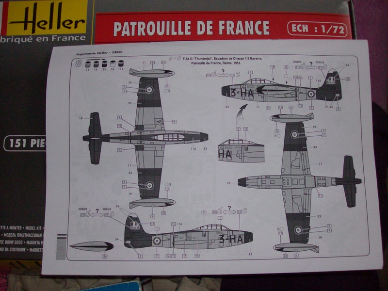 REPUBLIC F 84 G THUNDERJET Patrouille de France Réf 80399 [Terminé VMD] Hpim3318