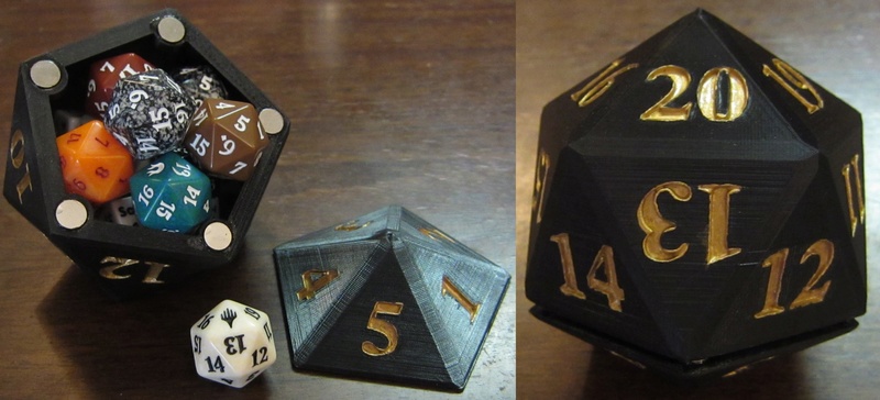 I made a D20 dice box Img_5910