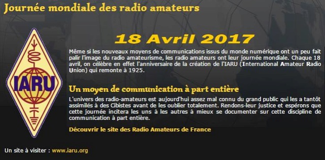 Journée - Journée mondial des Radio Amateurs (18 Avril 2017) 27134710